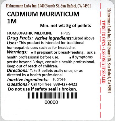Cadmium Muriaticum 1M 5g - Cadmium Muriaticum 1M 5g
